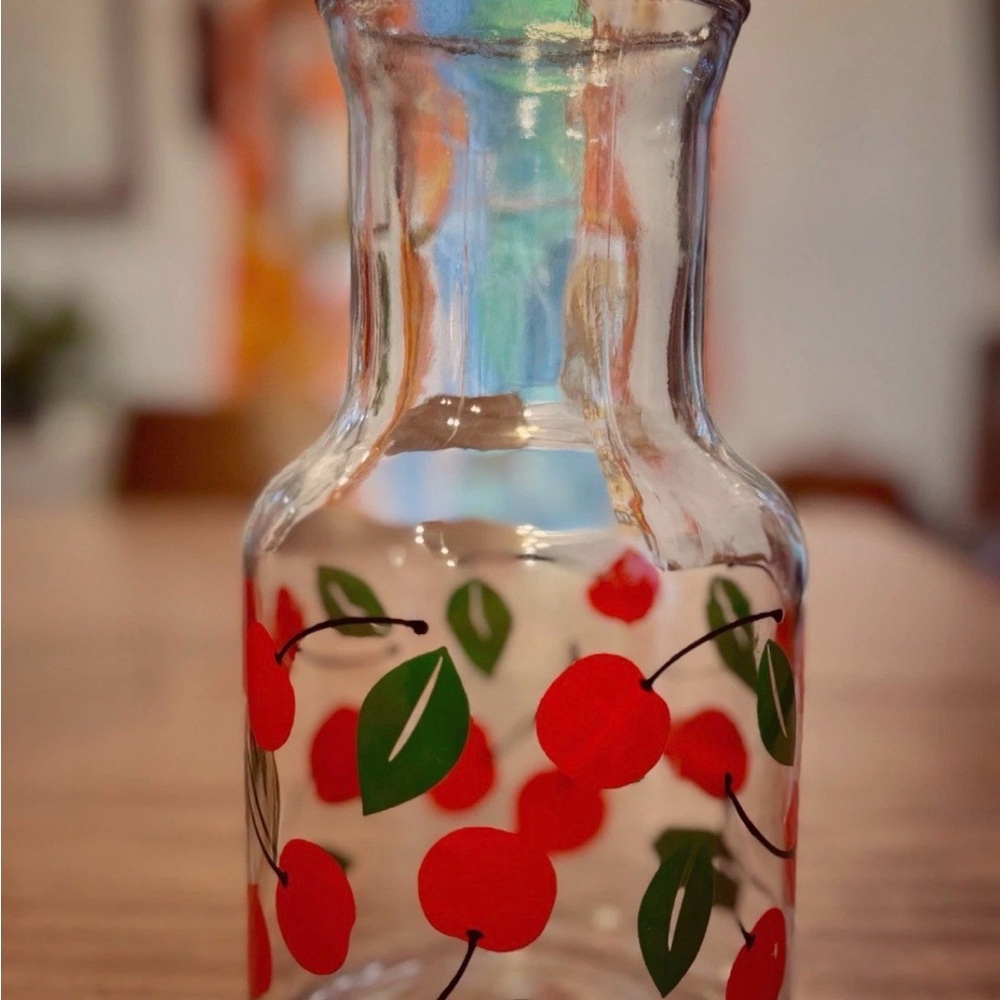 Vintage Cherry Juice Pitcher